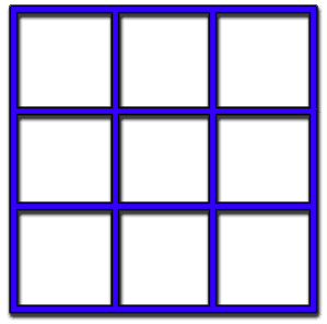 Tic-Tac-Toe Board in Feng Shui